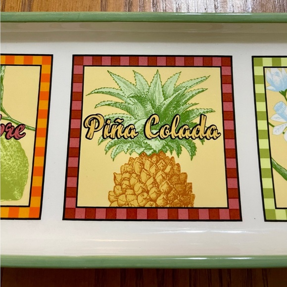 Signature Housewares Stoneware Platter with Tropical Drinks by Rivierra Van Beer - Picture 12 of 14